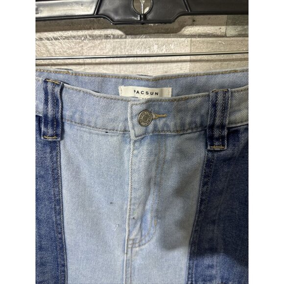Women’s Pacsun Denim Jeans Patch Work Cargo Style Size 27 - Picture 12 of 16
